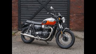 2025 Triumph Bonneville T100 West Coast Triumph Glasgow Scotland [upl. by Rhtaeh]