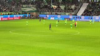 20241020 VfL Wolfsburg  SV Werder Bremen 24  Tor zum 11 Mitchell Weiser [upl. by Lona]