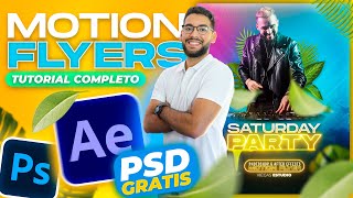 ✅ Como HACER MOTION FLYERS en After Effects  TUTORIAL COMPLETO  PSD GRATIS  Plugins GRATIS⚡ [upl. by Aicinet]