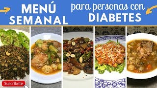 Menú semanal para DIABÉTICOS fácil y barato  Cocina de Addy [upl. by Naginarb733]