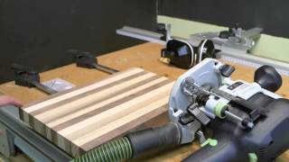 Edge Grain Cutting Board with Festool Part 3 [upl. by Enoj]