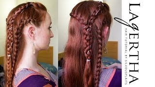 Vikings Hair Tutorial for Lagertha Season 2 [upl. by Inalaehak]