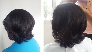 HERMOSO CORTE EN CAPAS CABELLO CORTO 💇‍♀ LEONARDO RAMIREZ [upl. by Airetnahs]