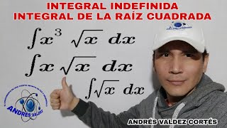 INTEGRALES INDEFINIDAS DE FUNCIONES CON RAÍZ CUADRADA  ANTIDERIVADA [upl. by Errot]