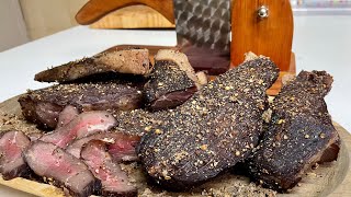 Making Traditional South African Biltong  Homemade biltong [upl. by Tiny]