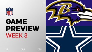 Baltimore Ravens vs Dallas Cowboys  2024 Week 3 Game Preview [upl. by Oiramed]