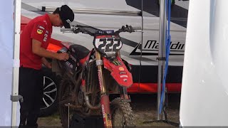 Antonio Cairoli training for Arnhem MXGP with Ducati DESMO450 MX  Lommel motocross [upl. by Aisiat90]