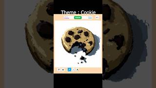 Drawing Cookie in Roblox Speed Draw  Art Challenge roblox art drawing painting shorts [upl. by Alyss829]