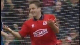 Middlesbrough v Millwall 199495 HENDRIE GOAL [upl. by Chiquia]