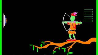 My 2nd year Miniproject an Archery game designed in Turbo C compiler [upl. by Noirod]