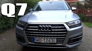 2016 Audi Q7 30 TDI Quattro Review PL Recenzja Prezentacja Test PL [upl. by Maze]