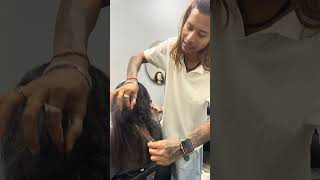 Smoothing haircut moranhat hairstyle hairstyles minivlog hair [upl. by Hairahcaz]