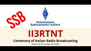 CQ DE II3RTNT  SSB  diploma 100 anni di radio in Italia  novembre 2024 [upl. by Mauretta374]