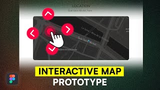 How to Prototype an Interactive Map in Figma [upl. by Kcolttam]