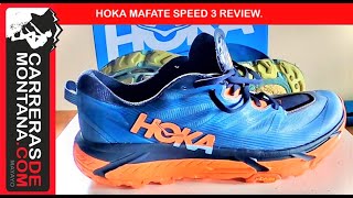 HOKA MAFATE SPEED 3 vs 2 Zapatilla trail superventas para correr superamortiguado con suela Vibram [upl. by Kapoor]