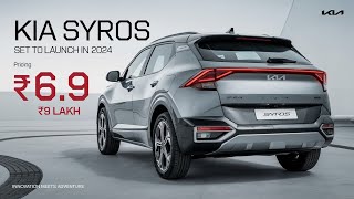 Finally KIA SYROS is Here  Everything Revealed  Interior  Exterior  Price [upl. by Bevon214]