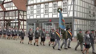 Großer Festumzug beim Schützenfest 2024 in Gifhorn Marktplatz [upl. by Niassuh]