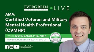 AMA Certified Veteran and Military Mental Health Professional CVMHP [upl. by Ynaffat]