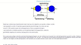 55 Covalente binding Dipoolkracht [upl. by Aineles]