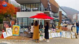 Korean Art Village quotHeyriquot Sunday Day amp Night Walk Nearby Seoul 4K Seoul Korea Walk [upl. by Saisoj]