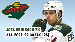 Joel Eriksson Ek 14 All 26 Goals of the 202122 NHL Season [upl. by Nortna315]