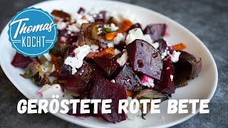 Gerösteter Rote Bete Salat mit Feta und Senfdressing [upl. by Annua]