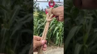 Wow done in seconds The strongest knot in the world [upl. by Aimehs]