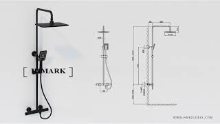 How to install a HIMARK thermostatic shower system  HIMARK Sanitary [upl. by Auhsot]