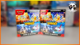 Pokemon TCG Surging Sparks Booster Bundles Opening [upl. by Jamaal]