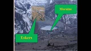 Eskers and moraine LandformsDifference BW Eskers and Moraine [upl. by Fleta685]