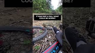 IT WAS JUST A FALL WHAT COULD BE WORSE mtb bicycle mountainbike downhill [upl. by Aldora]