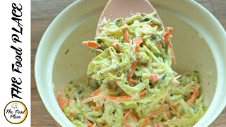 Perfect Creamy Coleslaw recipe  How to make coleslaw salad  Kfc style coleslaw by The Food PLace [upl. by Nylassej277]