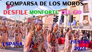 Comparsa de los Moros desfile en Monforte del Cid España [upl. by Conlon518]