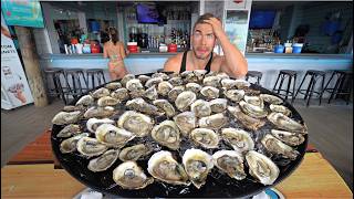 ONLY 15 MINUTES THE FREAKIEST OYSTER CHALLENGE IN THE USA  Joel Hansen [upl. by Ettenig]