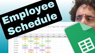 How to Make a Simple Employee Schedule in Google Sheets [upl. by Rettig413]