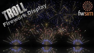 Epic Musical Firework Display  Troll Netflix Movie  Virtual FWsim Show [upl. by Monjan832]