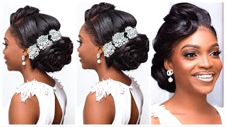 Coiffure pour le mariage civil chignon parfait chic bien coiffer mariée tuto coiffure [upl. by Tama328]