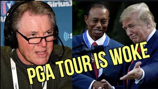 THE WOKE PGA TOUR HATES DONALD TRUMP and BASED LIV GOLF Can TRUMP AND TIGER WOODS unify golf [upl. by Japheth920]