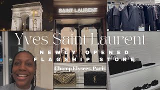 Yves Saint Laurent  Newly Opened Flagship Store Champ Elysees Paris France  YSL [upl. by Alieka]