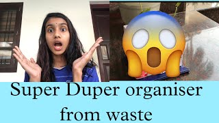 Super Duper Organiser From waste…vismayaart organiser [upl. by Ahtnammas]