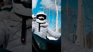 ASPEN Winter Wonderland snowmobile travel aspen colorado shorts skiing speed snow adventure [upl. by Rosse]