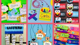 GAFETES PARA EL REGRESO A CLASE IDEAS DE DISTINTIVOS PARA EL PRIMER DIA DE CLASES [upl. by Eekorehc]