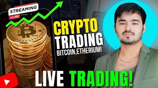 Crypto Live Trading  8 AUGUST  thetraderoomsss bitcoin ethereum cryptotrading [upl. by Ahsemot993]