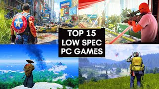 Top 15 Best Low End PC Games  512MB RAM  1GB RAM  2GB RAM  Dual Core intel HD Graphics [upl. by Zoa]