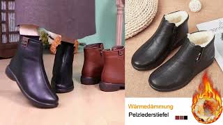 Neuestes Modell 2024 🔥Warme und modische DamenKaschmirLederschuhe💥 [upl. by Ranger]