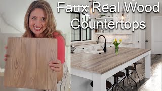 How To Turn Formica Countertops into a French Oak Wood Finish with Retique Its New Countertop Kit [upl. by Bronson604]