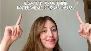 Eczacılık fakültesinin kontenjanları düşürülmüş eczacılık üniversitetercihi yks2024 [upl. by Annayad995]