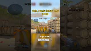 CS2 Faceit 3400 ELO 3 Kill shorts cs2 keşfet cs2clips cs2highlights cs2videos faceit csgo [upl. by Rior]