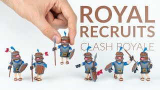 Royal Recruits Clash Royale – Polymer Clay Tutorial [upl. by Aleece]