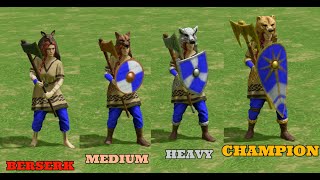 Age of mythology comparison of berserk [upl. by Gniw]